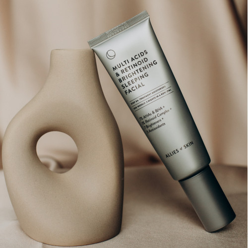 Allies of Skin Multi Acids & Retinoid Brightening Sleeping Facial 50ml Нічний мультикислотний пілінг із ретинолом