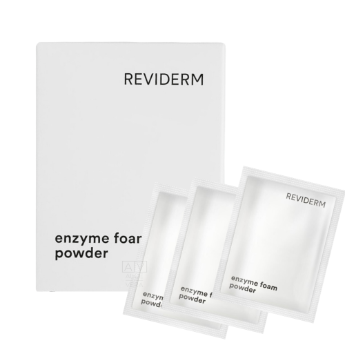 Reviderm Enzyme foam powder упаковка 20 шт 1g/1 саше Косметична ензимна пудра з антибактеріальним та абсорбуючим ефектом