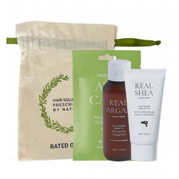Rated Green  Набір мініатюр з шампунем Real Argan