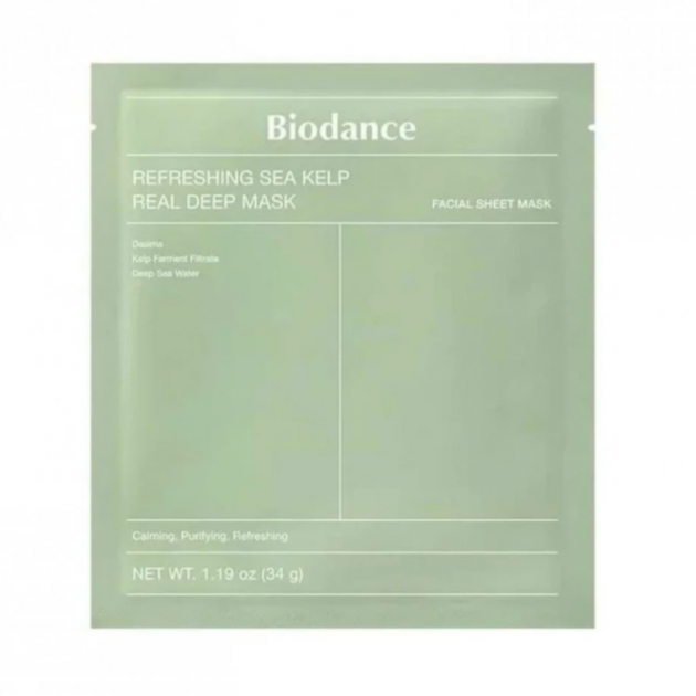 Biodance Real Deep Mask з Refreshing Sea Kelp 34 g Гідрогелева маска