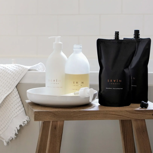 SEVIN Marble Black Hand and Body Wash 500 ml Гель для рук та тіла Refill Pouch