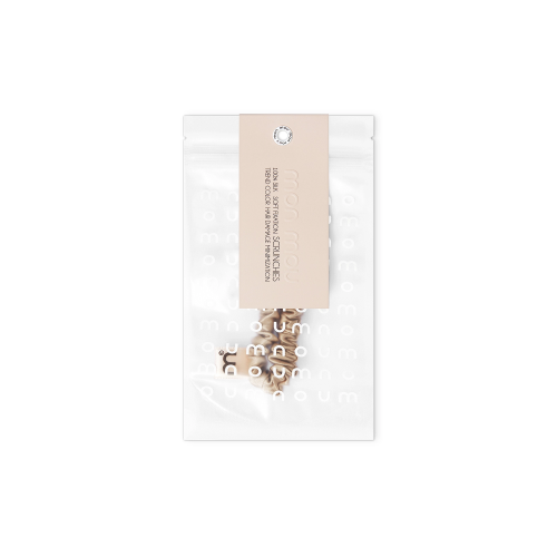 MON MOU Silk Slim Scrunchie Тонка шовкова резинка (бежева)