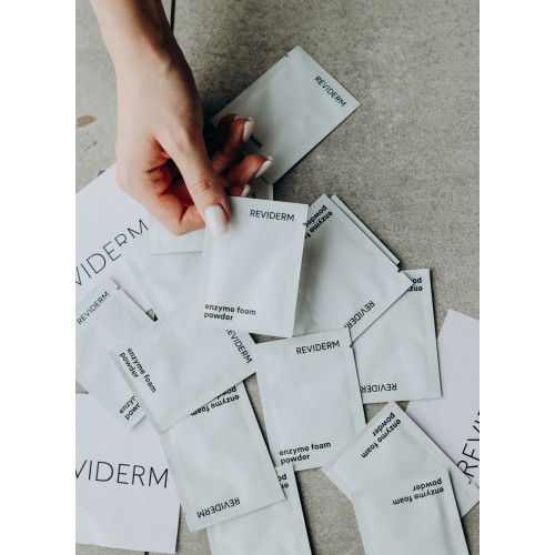 Reviderm Enzyme foam powder 1g/1 саше Косметична ензимна пудра з антибактеріальним та абсорбуючим ефектом