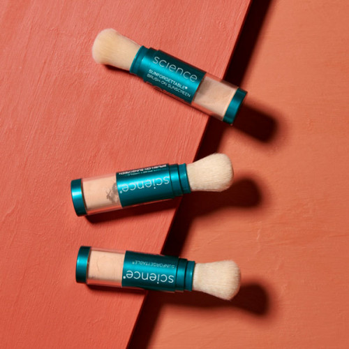 Colorescience Sunforgettable Total Protection Brush-On Shield SPF 50 Medium / Напівнасичений 6 g Сонцезахисна пудра з пензлем