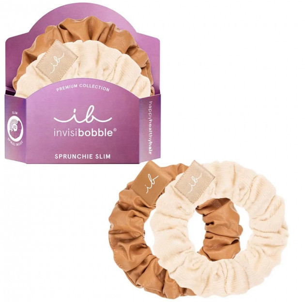Резинка-браслет для волосся invisibobble SPRUNCHIE SLIM PREMIUM Crème De Caramel