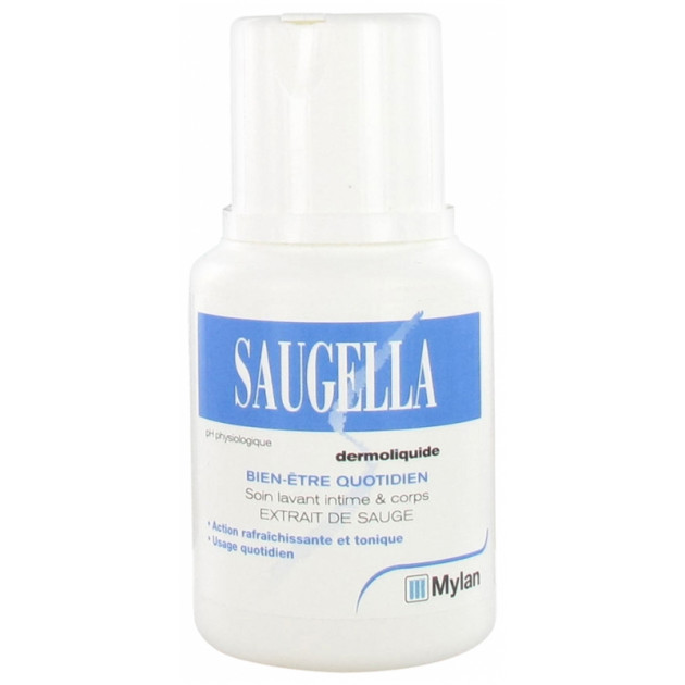 Saugella Dermoliquide 100 ml Щоденний гель для інтимної гігієни з екстрактом шалфею і молочною кислотою