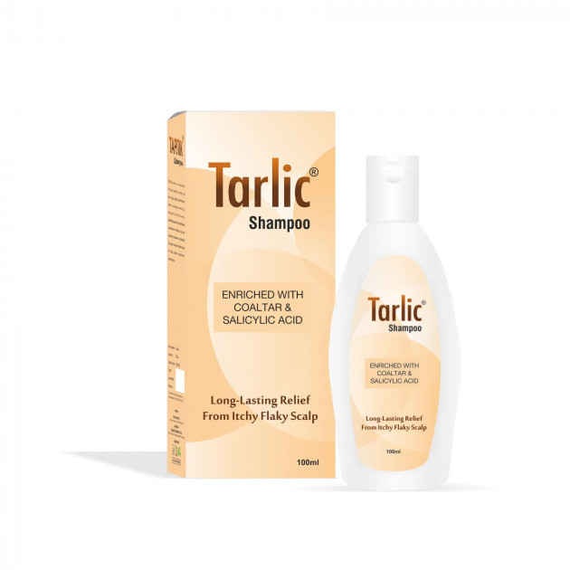 Tarlic Shampoo 100ml Шампунь містить комбінацію дьогтю  (кам'яновугільна смола) 4,25% і саліцилової кислоти 2%