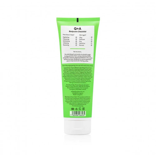 Q+A AHA Exfoliator Body Scrub 250ml Скраб для тіла з AHA-кислотами