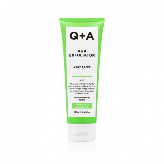Q+A AHA Exfoliator Body Scrub 250ml Скраб для тіла з AHA-кислотами