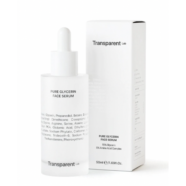 Transparent Lab Pure Glycerin Face Serum 50ml Зволожувальний серум з гліцерином