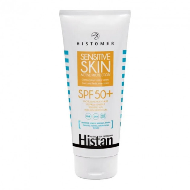 Histomer Histan Sensitive Skin Active Protection SPF50+ 200ml Сонцезахисний крем для обличчя та тіла