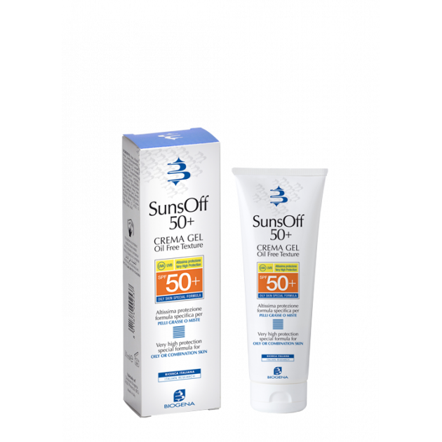 Biogena SunsOff Crem Gel SPF 50+ 90ml Сонцезахисний крем для жирної та комбінованої шкіри