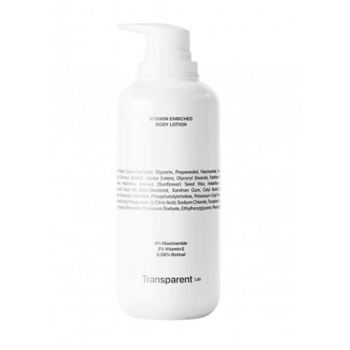 Transparent Lab Vitamin Enriched Body Lotion 400ml Збагачений вітамінами лосьйон для тіла