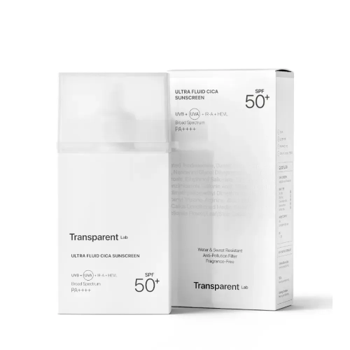 Transparent Lab Ultra Fluid Cica Sunscreen SPF50+ 100ml Ультра легкий сонцезахисний крем із центелою