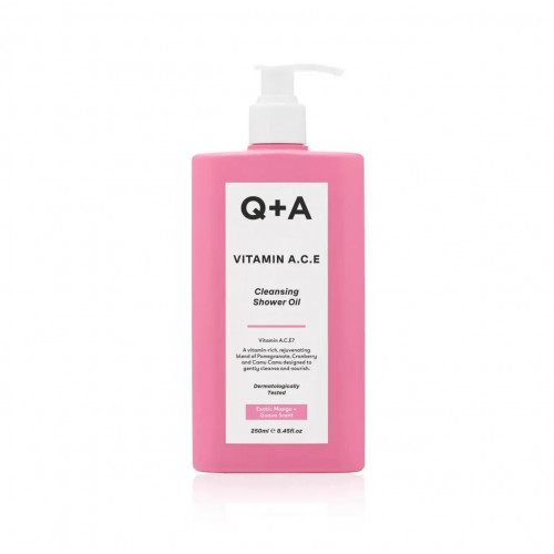 Q+A Vitamin A.C.E Cleansing Shower Oil 250ml Вітамінізована Олія для душу