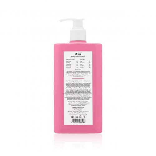 Q+A Vitamin A.C.E Cleansing Shower Oil 250ml Вітамінізована Олія для душу