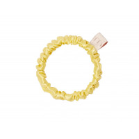 MON MOU Silk Slim Scrunchie Тонка шовкова резинка (жовта)