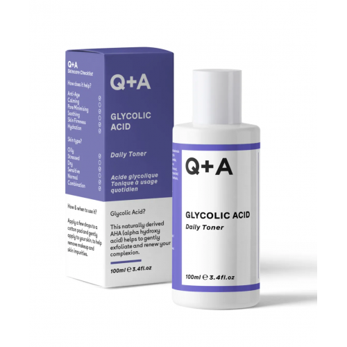 Q+A Glycolic Acid Daily Toner 100ml Тонер для обличчя з гліколевою кислотою