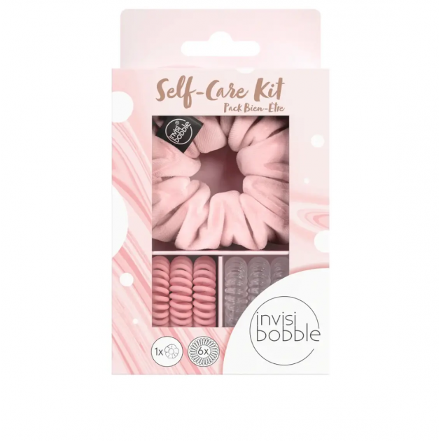 Подарунковий набір ( резинка SPRUNCHIE та 6 резинок ORIGINAL) invisibobble GIFT SET Self-Care Kit