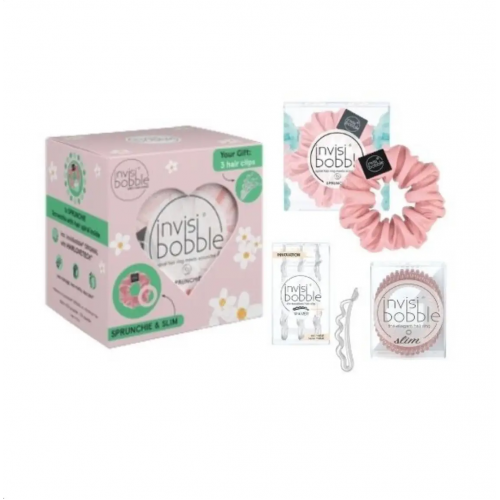 Подарунковий набір (резинка SPRUNCHIE, резинки SLIM та заколки WAVER) invisibobble Easter Besties