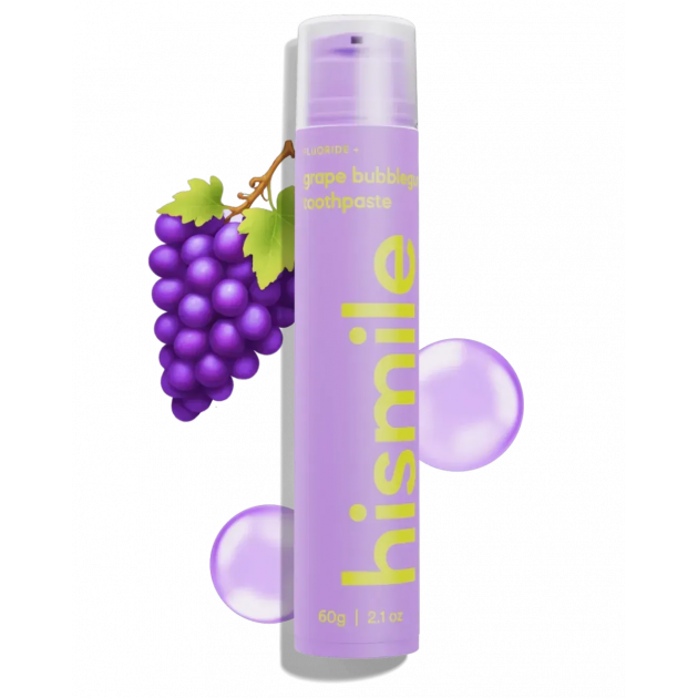 Hismile Grape Bubblegum Toothpaste 60g Зубна паста зі смаком виноградної жуйки