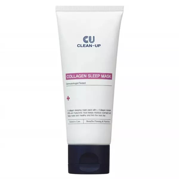 Cuskin Clean-Up Collagen Sleep Mask 70g Антивікова нічна маска з колагеном