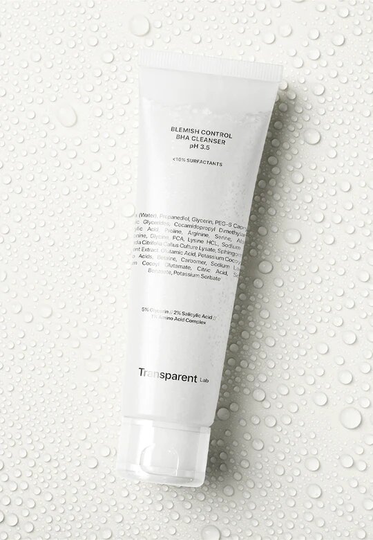 Transparent Lab Blemish Control BHA Cleanser 150ml Засіб для очищення вікової шкіри, схильної до акне