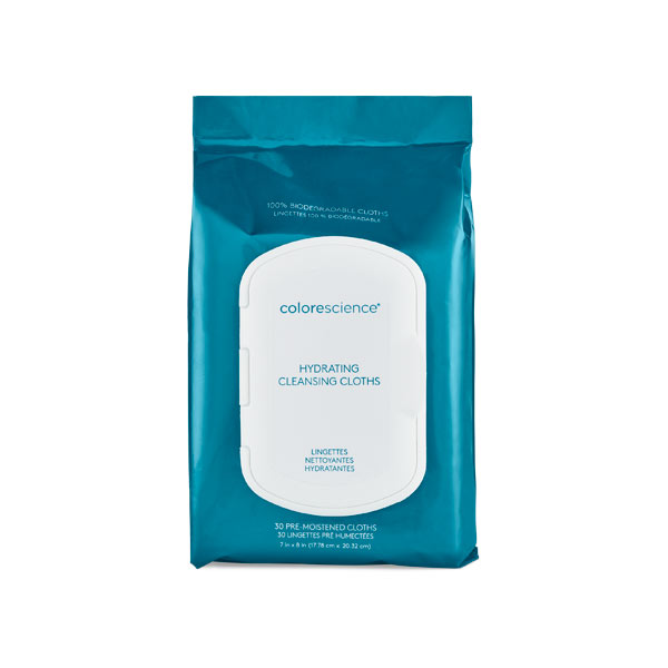 Colorescience Hydrating Cleansing Cloths (30шт) Вологі серветки для очищення шкіри обличчя