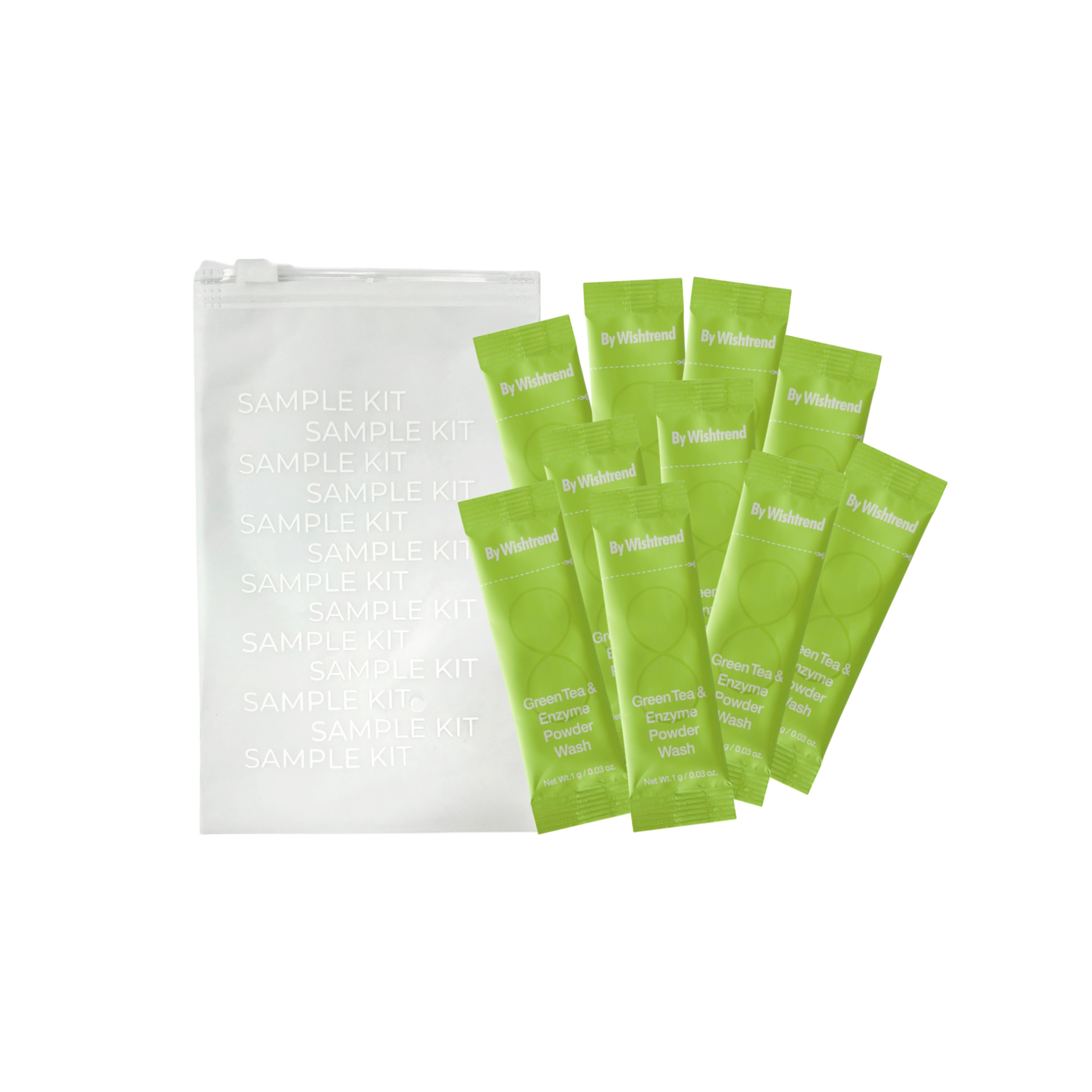 By Wishtrend Tester-paсk 10шт Саше ензимної пудри Green Tea Enzyme Powder Wash 1g