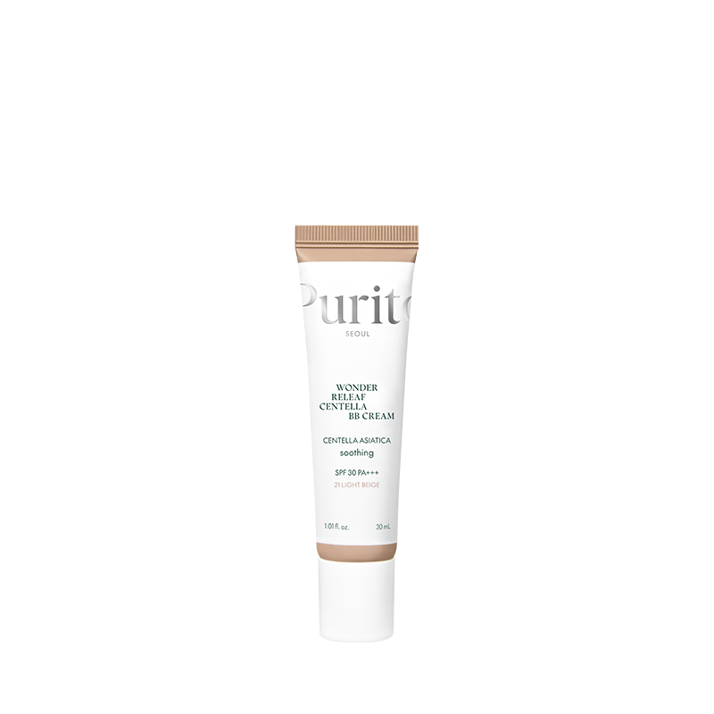 Purito Cica Clearing BB Cream (№21 Light Beige) 30 ml ВВ крем з екстрактом центелли