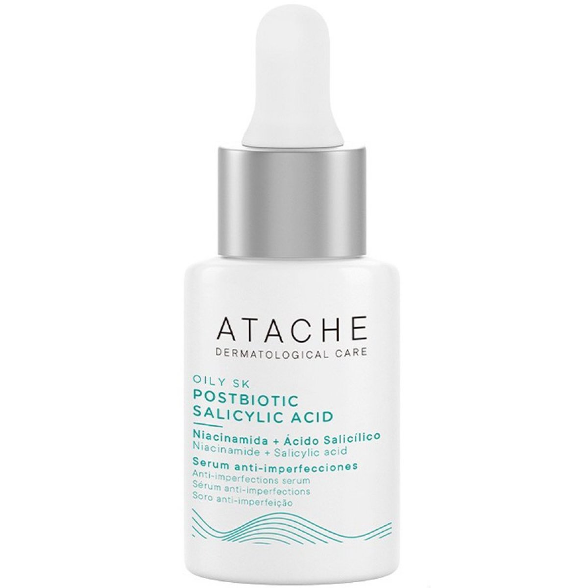 Atache Oily Skin Postbiotic Salicilic Acid Serum 30ml Сыворотка для проблемной кожи с кислотами