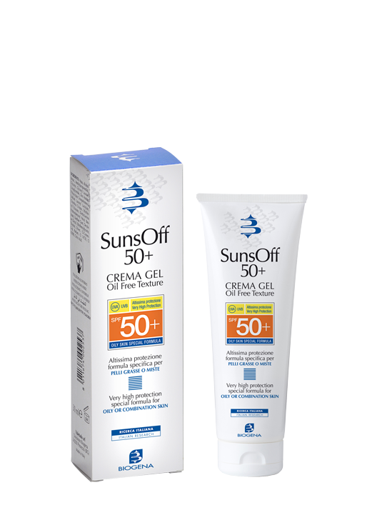 Biogena SunsOff Crem Gel SPF 50+ 90ml Сонцезахисний крем для жирної та комбінованої шкіри