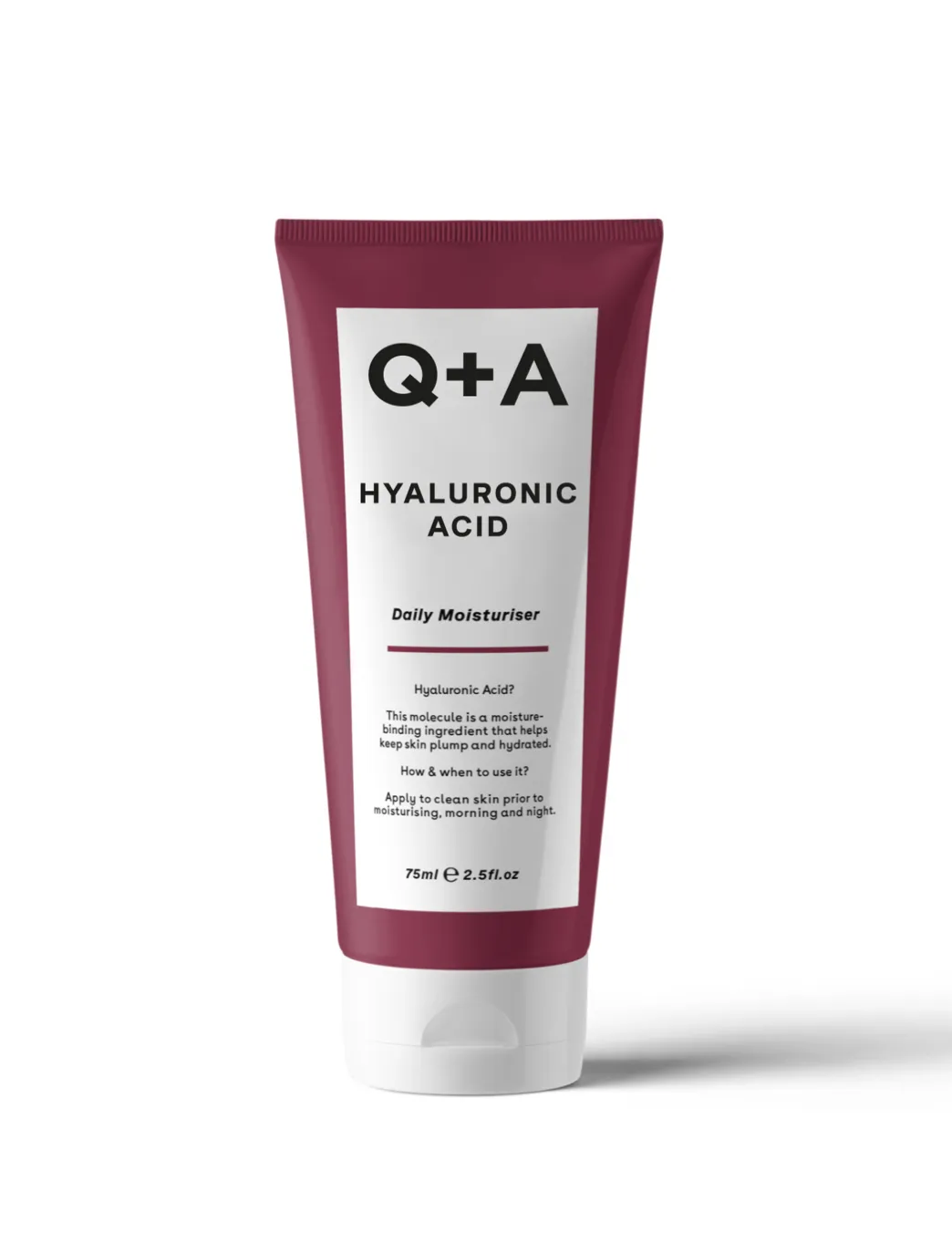 Q+A Hyaluronic Acid Daily Moisturiser 75 ml Зволожуючий крем з гіалуроновою кислотою